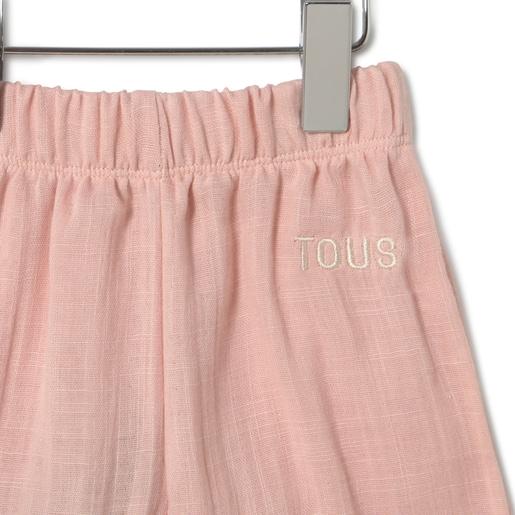 Tous Baby Girls Outfit In Classic Pink