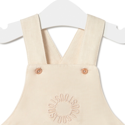 Tous Baby Romper In Classic Ecru