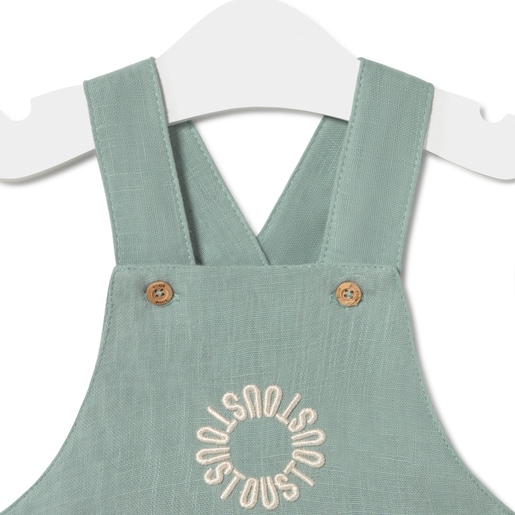 Tous Baby Romper In Classic Mist