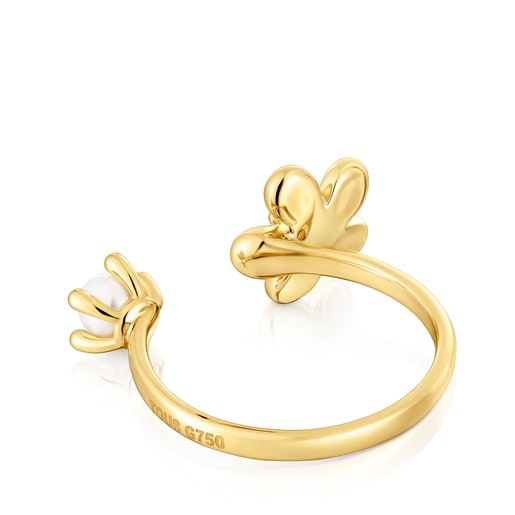 Tous Bague Ouverte En Or Et Perle De Culture Daisy