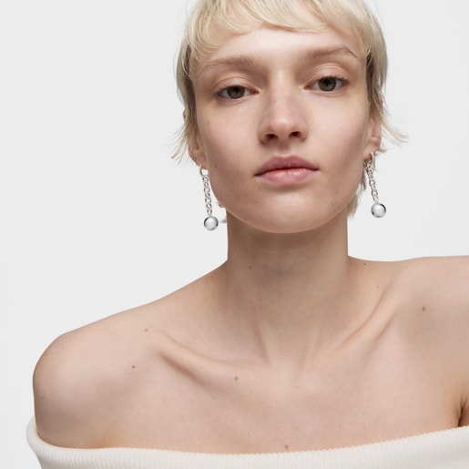 Tous Boucles D’oreilles En Argent Longues Plump