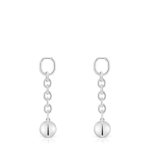 Tous Boucles d’oreilles en argent longues Plump