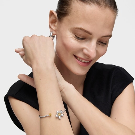 Tous Bracelet Manchette Bicolore Daisy