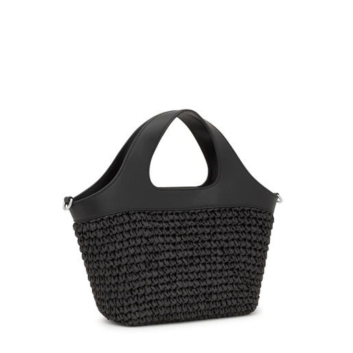Tous Cabas noir moyen TOUS Lirio Rafia