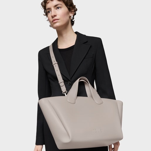 Tous Cabas Taupe Grand TOUS Bloom