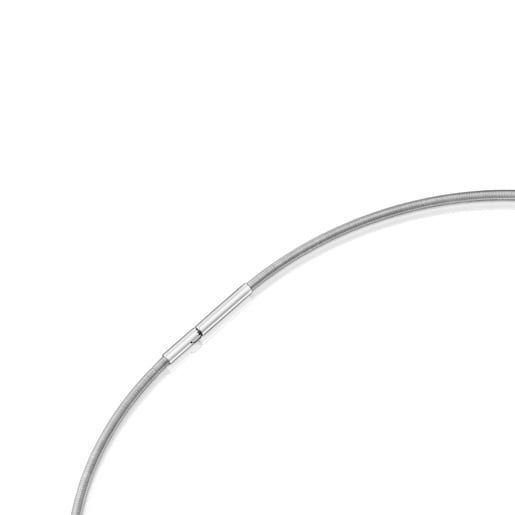 Tous Collier En Acier Et Argent Court TOUS Mama