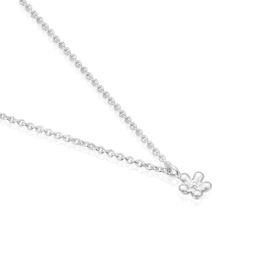 Tous Collier Fleur En Argent Court Daisy