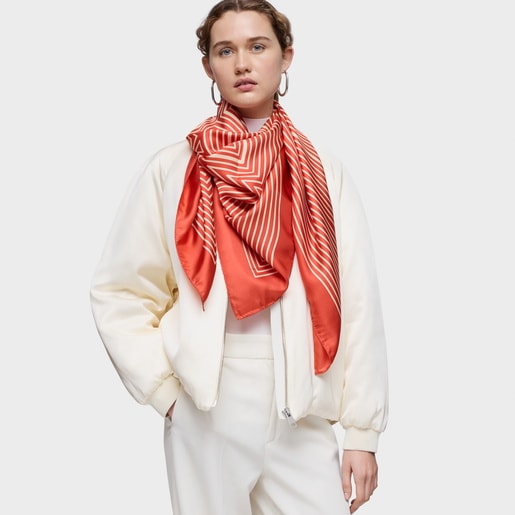 Tous Foulard Carré Orange TOUS Maze