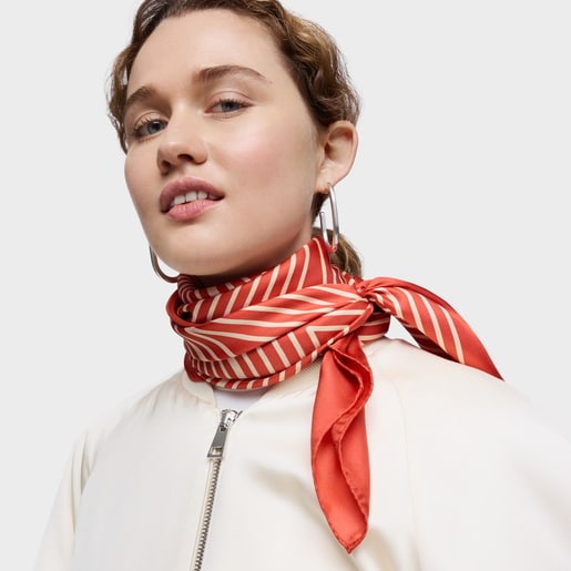 Tous Foulard Carré Orange TOUS Maze