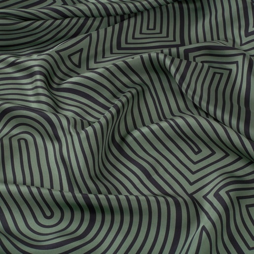 Tous Foulard carré vert argile TOUS Maze