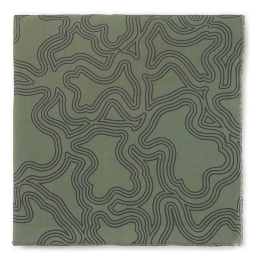 Tous Foulard Kaki Kaos Mini Lines