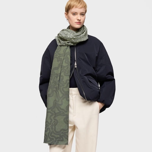 Tous Foulard Kaki Kaos Mini Lines