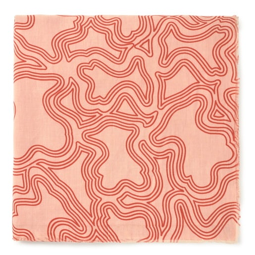 Tous Foulard Orange Kaos Mini Lines