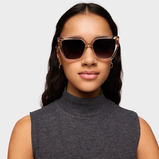 Tous Lunettes de soleil beiges TOUS Square Icon