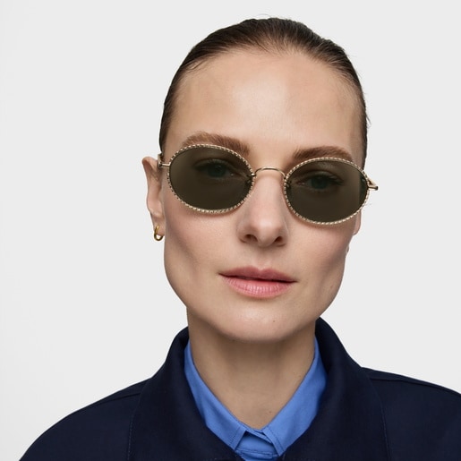 Tous Lunettes de soleil dorées Ourson Straight New