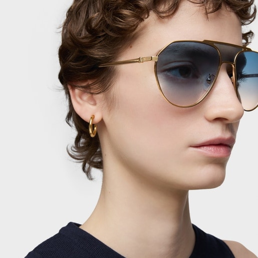 Tous Lunettes De Soleil Dorées TOUS Pilot