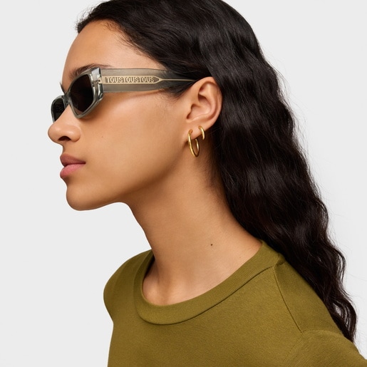 Tous Lunettes De Soleil Grises TOUS Square Slim