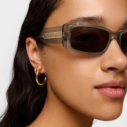 Tous Lunettes De Soleil Grises TOUS Square Slim