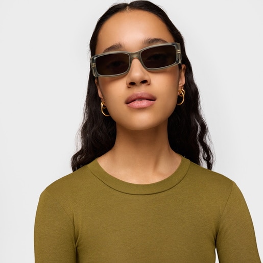 Tous Lunettes de soleil grises TOUS Square Slim