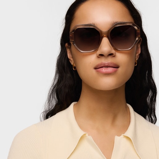 Tous Lunettes de soleil marron TOUS Hexagon Icon