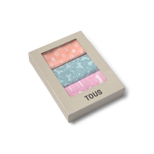 Tous Pack Of 3 Muslins In MMuse Pink