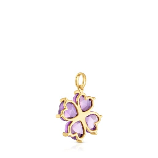 Tous Pendentif En Or Et Améthyste Daisy