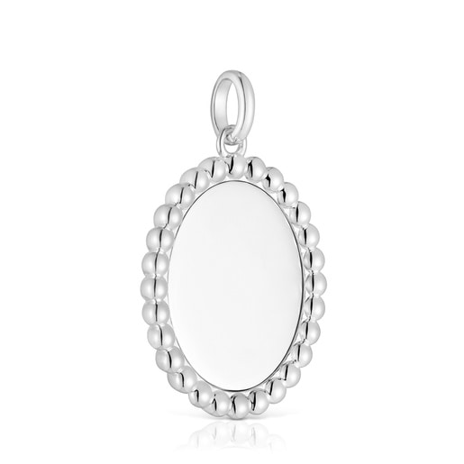 Tous Pendentif médaille en argent Basics