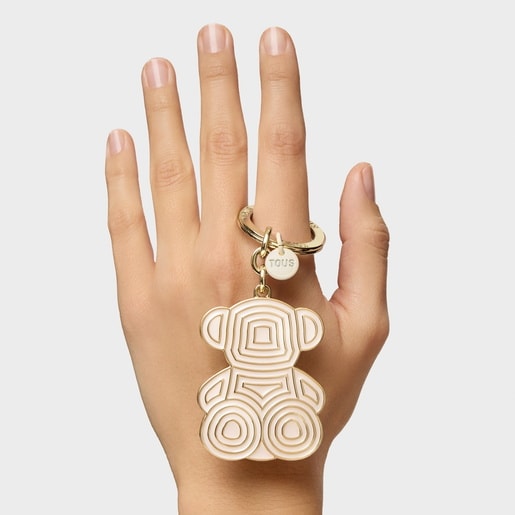 Tous Porte-clés Beige Bold Bear Lines
