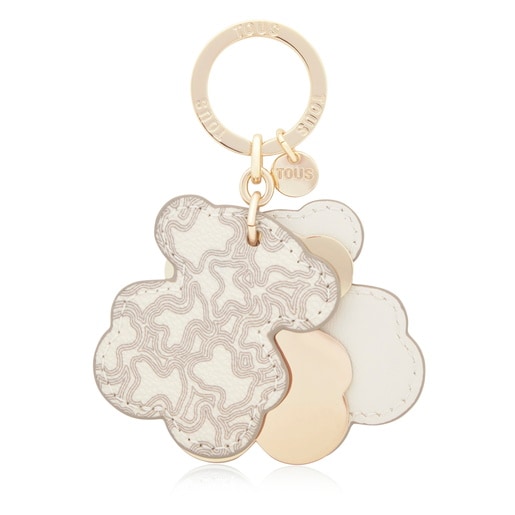 Tous Porte-clés Beige Triple Bear