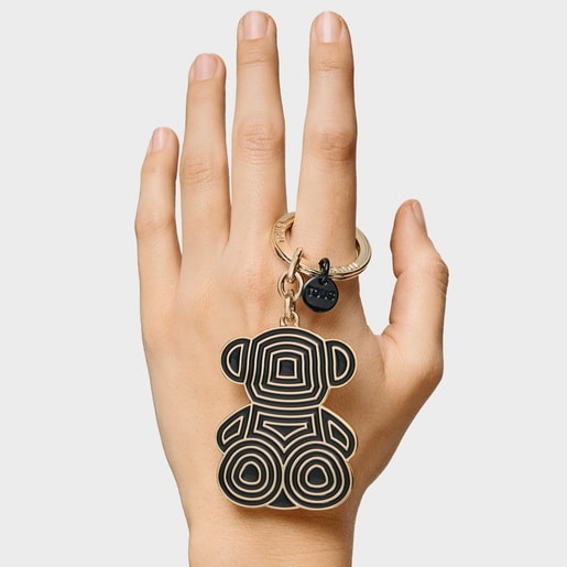 Tous Porte-clés Noir Bold Bear Lines