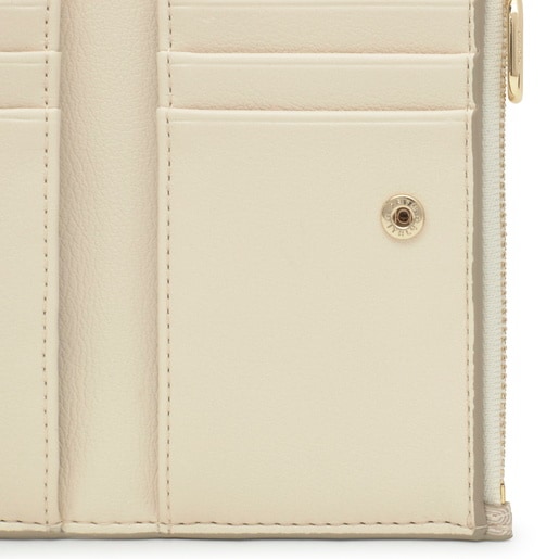 Tous Portefeuille Beige TOUS Buckles Silhouette