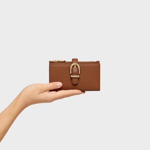 Tous Portefeuille En Cuir Camel TOUS Buckles