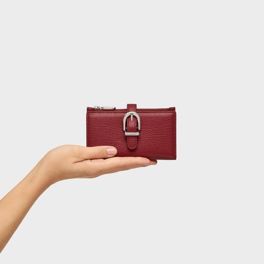 Tous Portefeuille En Cuir Grenat TOUS Buckles