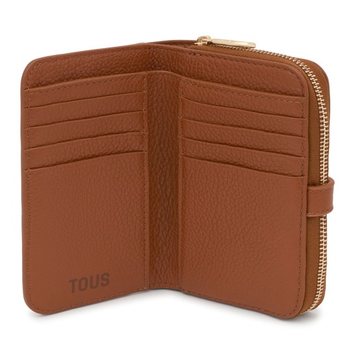 Tous Portefeuille Long En Cuir Camel TOUS Buckles