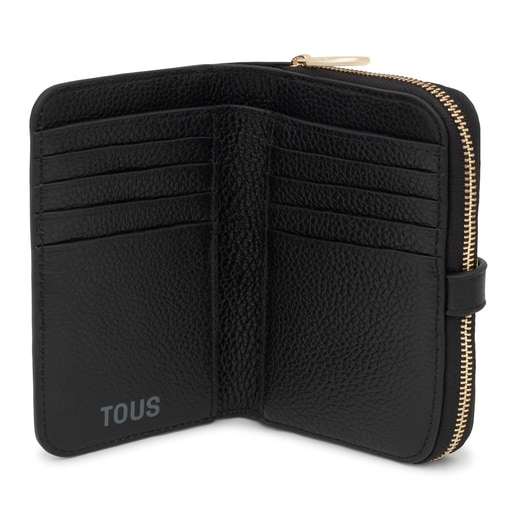 Tous Portefeuille Long En Cuir Noir TOUS Buckles