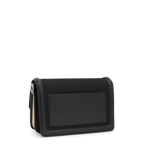 Tous Sac à bandoulière noir moyen Audree Canvas