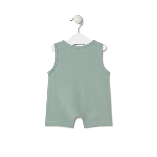 Tous Short baby playsuit in Classic mist