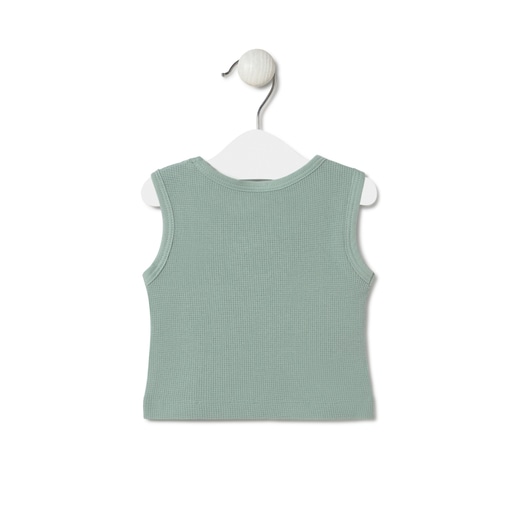 Tous Sleeveless baby t-shirt in Classic mist