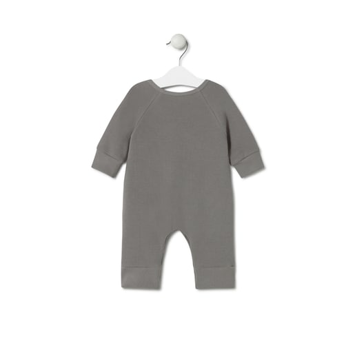 Tous Wrap-over baby playsuit in Classic grey