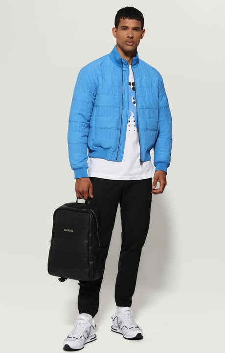 Bikkembergs Azure Men's Quilted Puffer Jacket