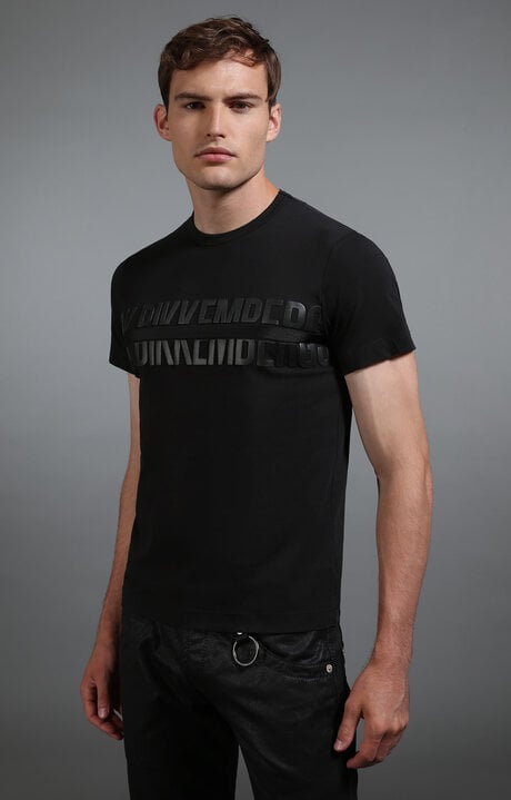 Bikkembergs Black Men's Black Cotton T-shirt