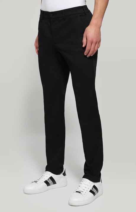 Bikkembergs Black Men's Pants With Elastic Waist