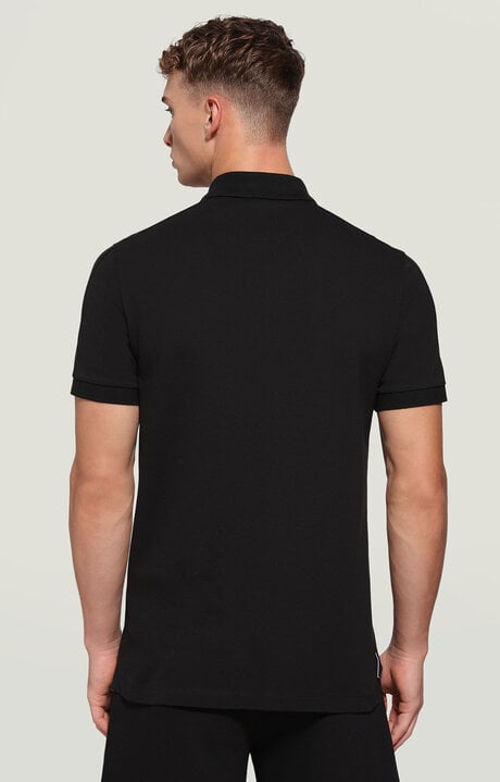 Bikkembergs Black Men's Polo Shirt With Patch