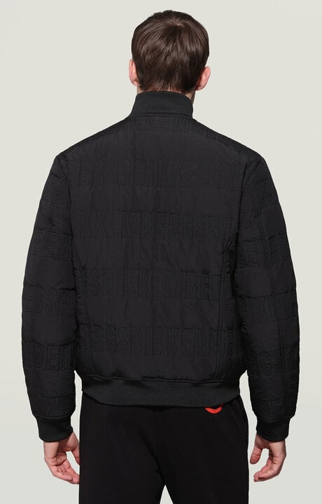 Bikkembergs Black Men's Quilted Puffer Jacket