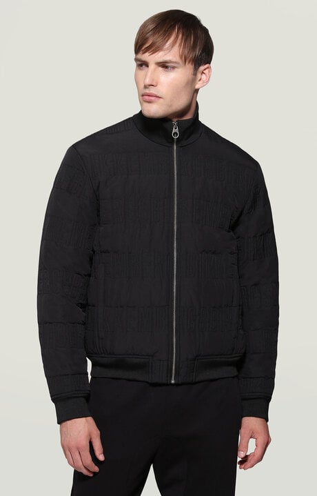 Bikkembergs Black Men's Quilted Puffer Jacket