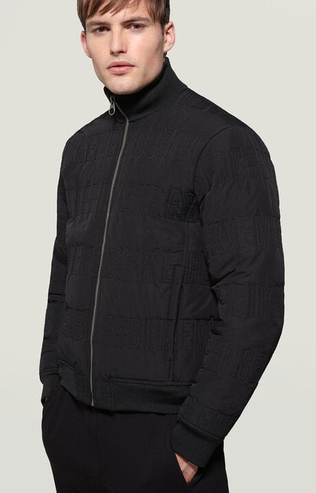 Bikkembergs Black Men's Quilted Puffer Jacket