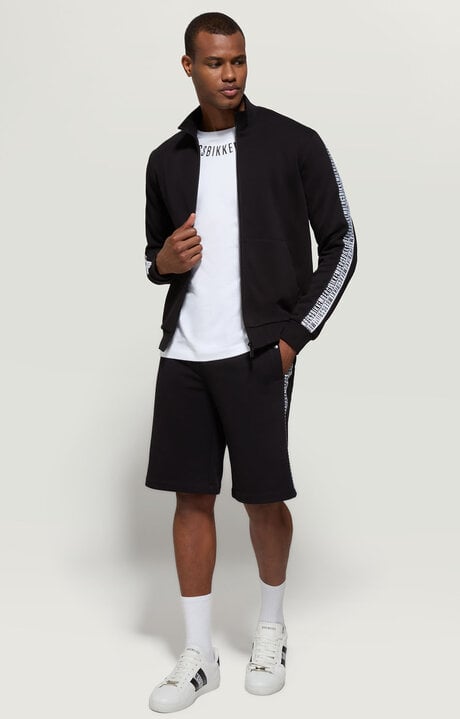 Bikkembergs Black Men's Shorts With Double Tape