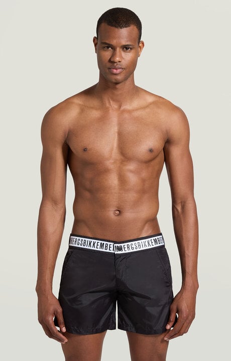 bikkembergs Black Men's swim shorts with tape