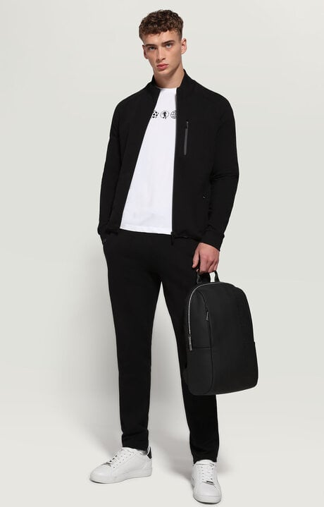 Bikkembergs Black Men's Zip Sweatshirt