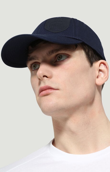 Bikkembergs Blue Baseball Cap With Shield Applique